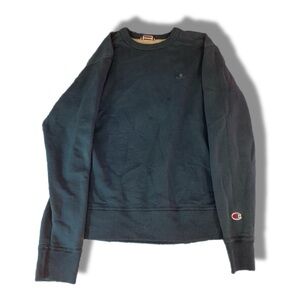 Champion Blue Crewneck Sweater Classic Athletic Style